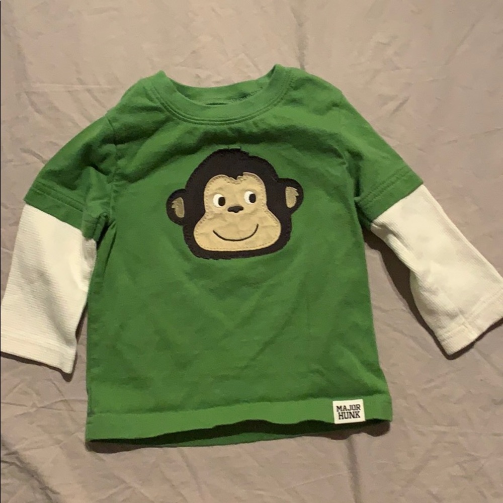 Carters 12mo Monkey long sleeve shirt